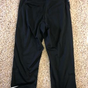 Nike black crop leggings size M